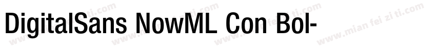 DigitalSans NowML Con Bol字体转换